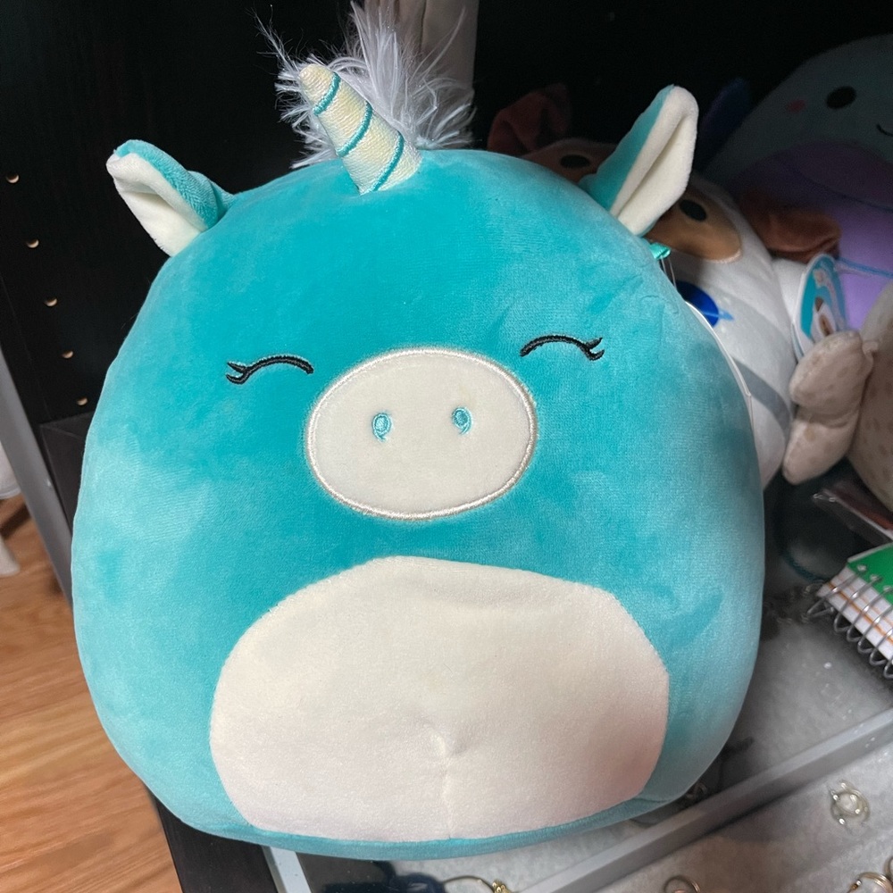 Squishmallow 8” blue unicorn Anca